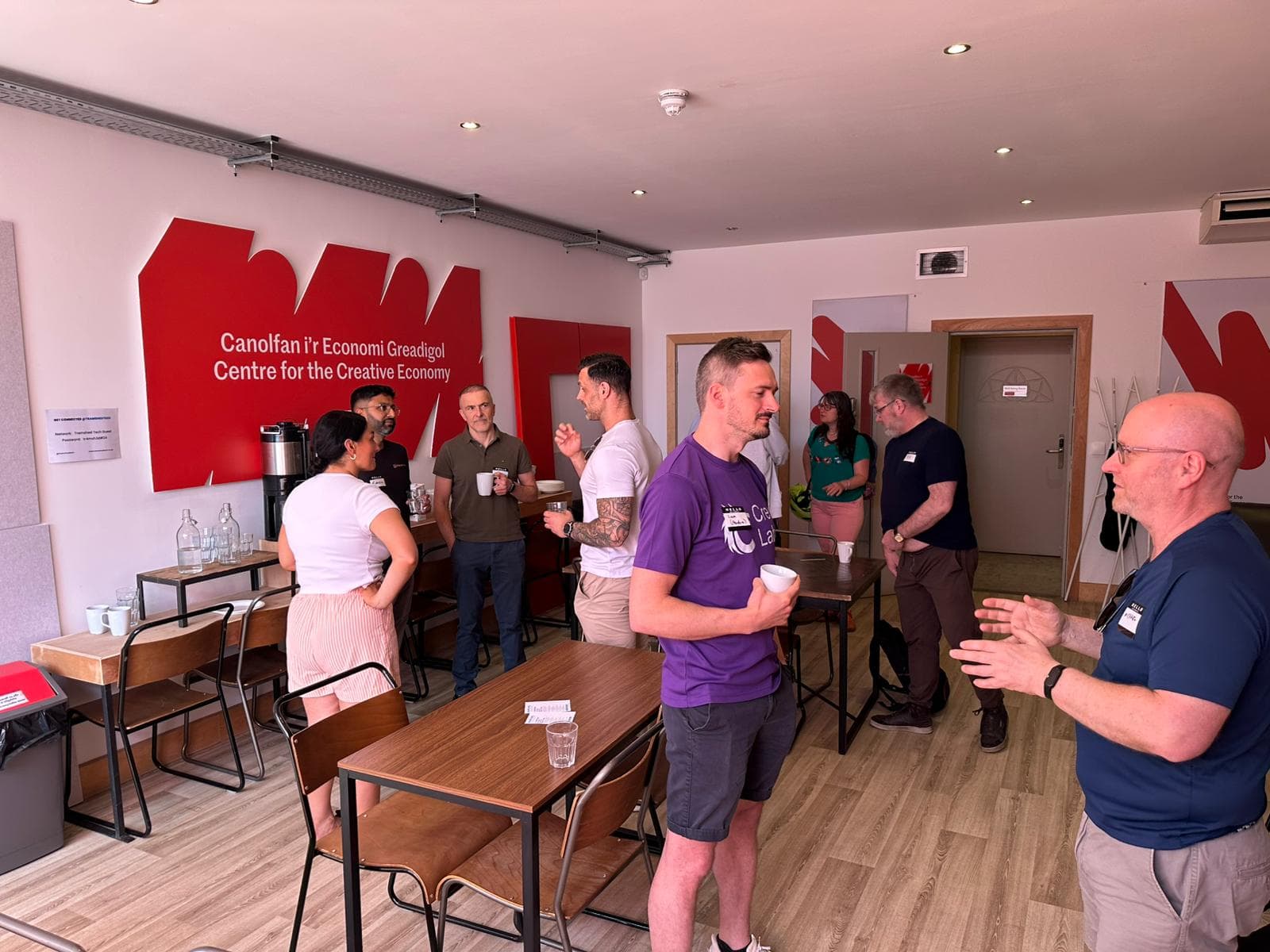 AI Wales community networking at Latte Lounge event
