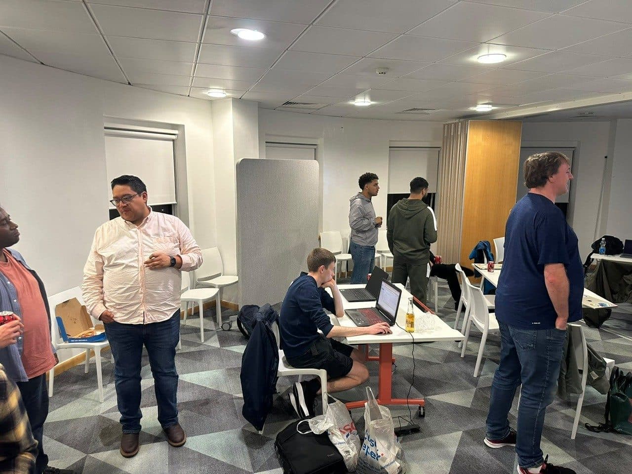 Attendee working through a hands-on RAG build at NatWest Cardiff