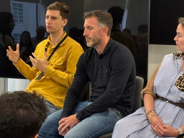 Panellists in animated discussion at the What Employers Are Really Looking For event
