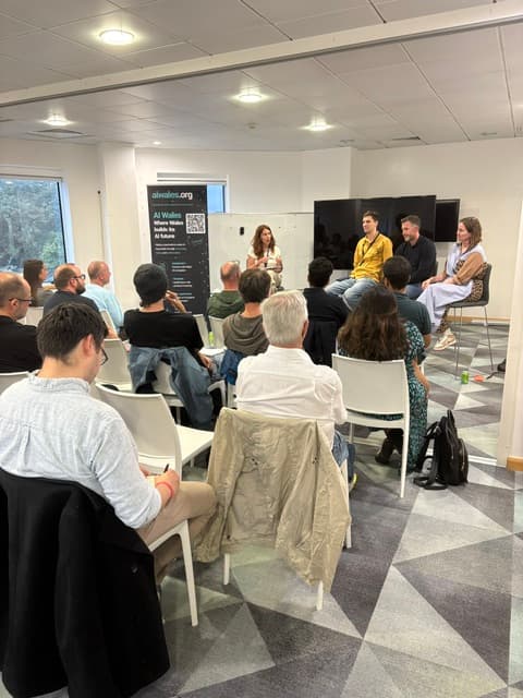 Wide shot of the panel and audience at What Employers Are Really Looking For